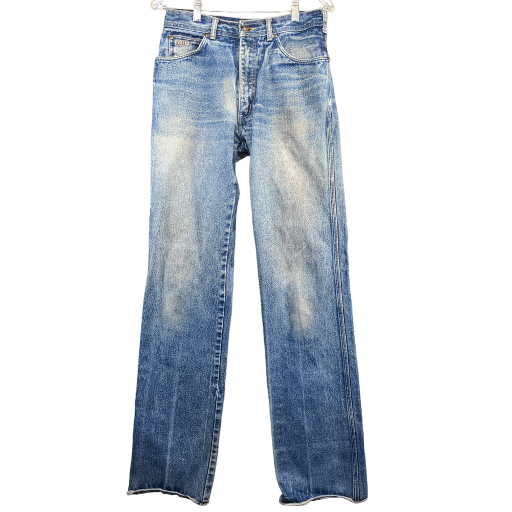 Anthony's Men's Straight Leg Jeans Blue 32 5-Pocket Whisker Medium Wash Cotton